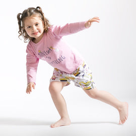 Mineset is everything long sleeve pink top for girl