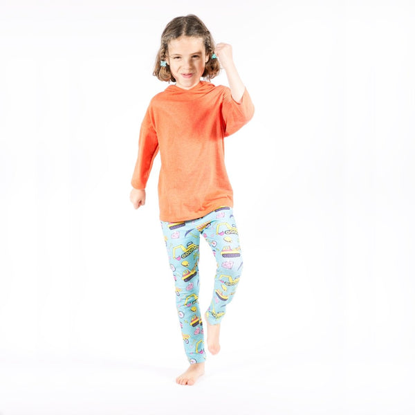 Mining pattern leggings for girl