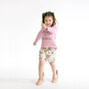 girl wearing mining pattern short