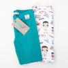 2 Pack Leggings Chemistry pattern and Turquoise Blue for Girl Child