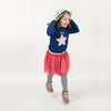 I´m star long sleeve dark blue top for girl